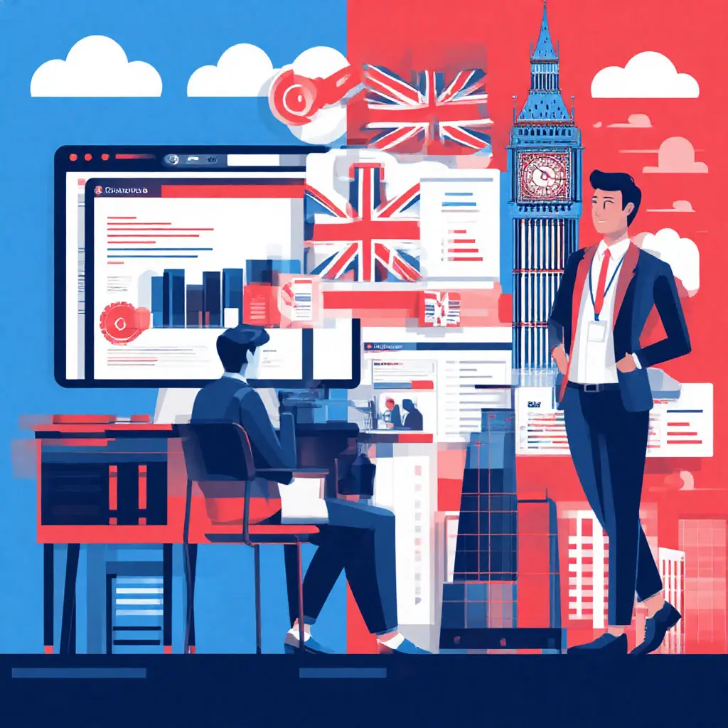Abstract job search visual