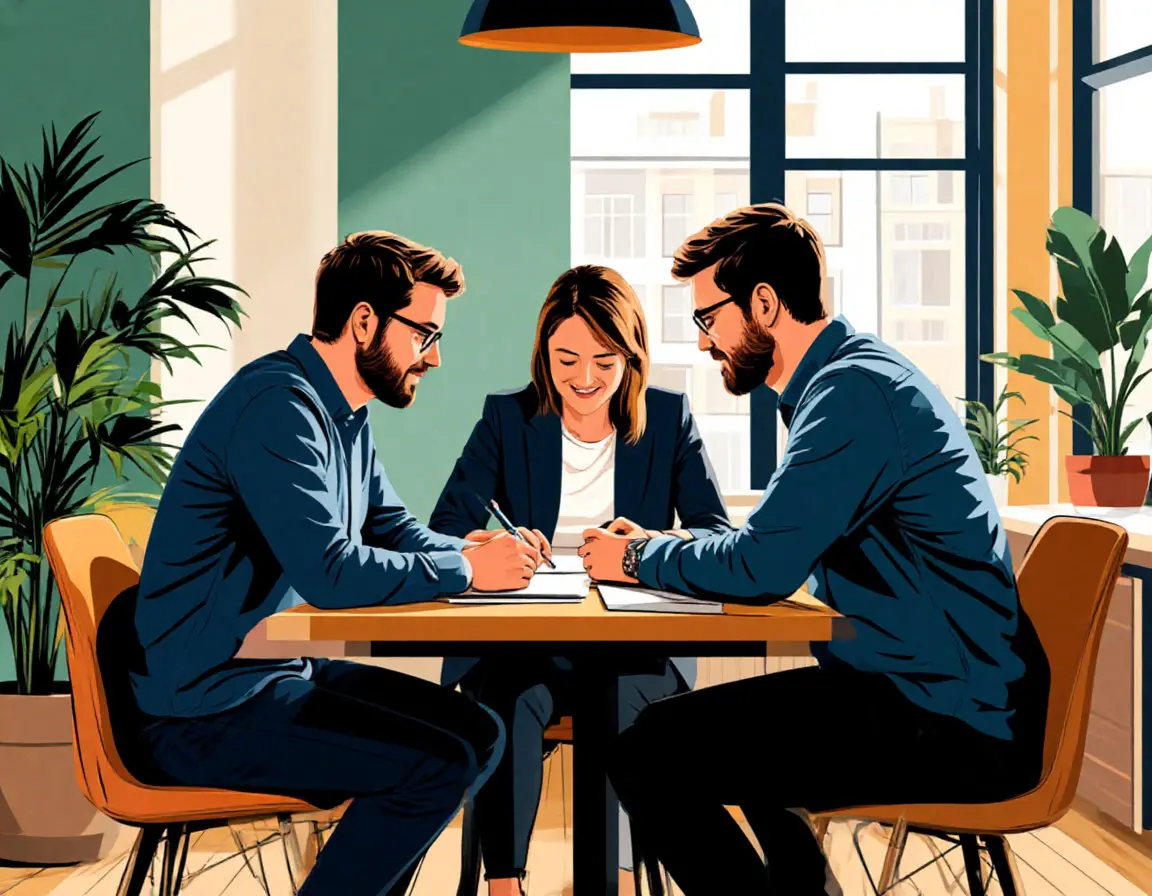 Jobnero founders working together in Manchester office